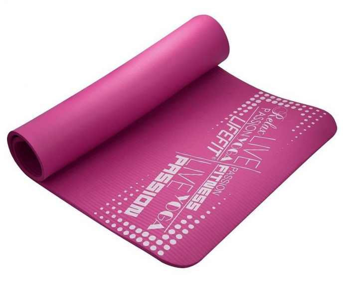 Covoras yoga LIFEFIT Exclusive 100x58x1 cm, bordo [1]