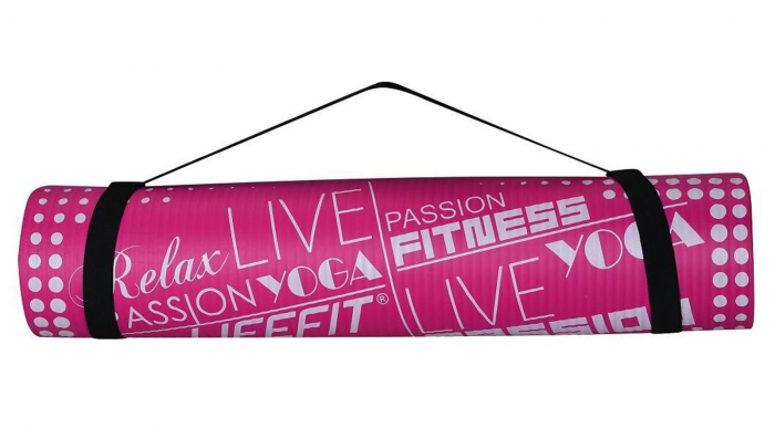 Covoras yoga LIFEFIT Exclusive 100x58x1 cm, bordo [3]