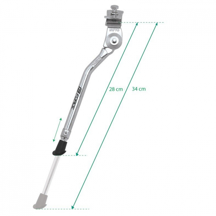 Cric 20"-28" FORCE Top aluminiu, argintiu [2]