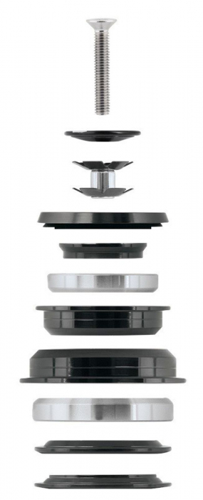 Cuvetarie FORCE Taper 1.1/8-1.1/2" 56 mm, neagra [2]