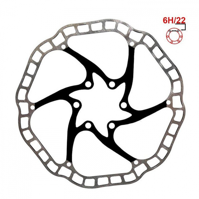 Disc frana E.Wheel EWD001, 160 mm/6 suruburi [1]