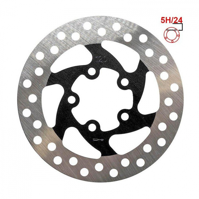Disc frana FIVESTARS eWheels, 120 mm/5 suruburi [4]