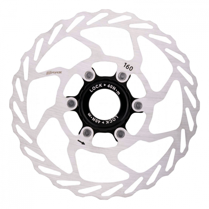 Disc frana FORCE Center Lock, 160 mm, arginitu [1]