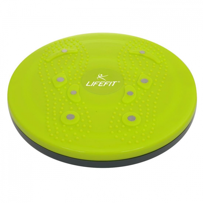 Disc rotativ magnetic pentru masaj anticelulitic, diametru 25 cm, verde [1]