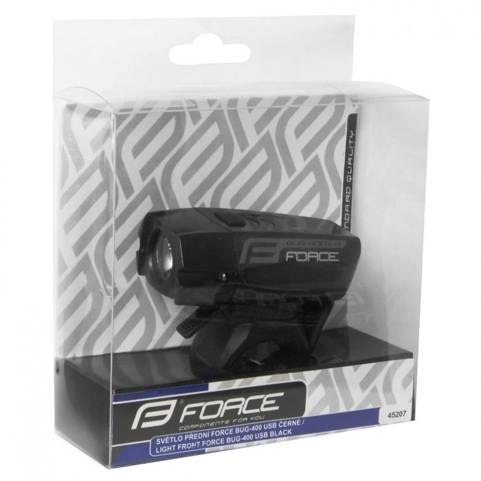 Far fata FORCE Bug USB 400 lumeni, negru [3]