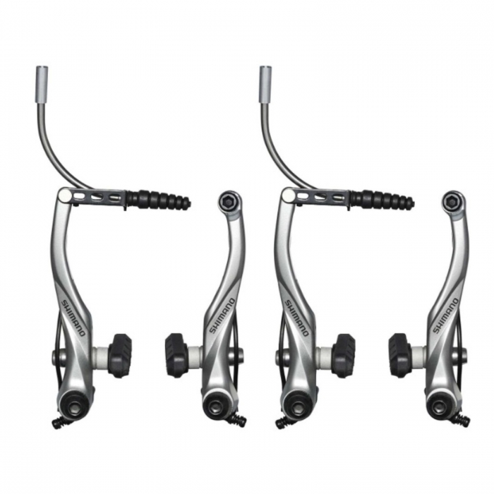 Set frane V-Brake fata/spate SHIMANO Alivio BR-T4000, aluminiu, argintiu [1]