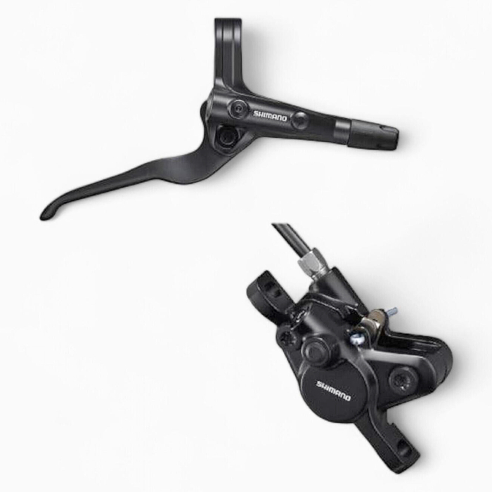 Frana hidraulica disc dreapta/spate SHIMANO Deore BL-MT401/BR-MT400, conducta 1450 mm, negru [1]