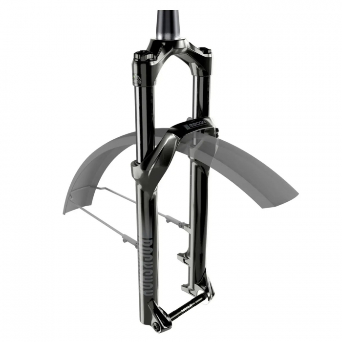 Furca bicicleta 27.5" ROCKSHOX Recon Silver RL, gat 1 1/8", suspensie pe aer, cursa 130 mm, prindere frane disc, negru [5]