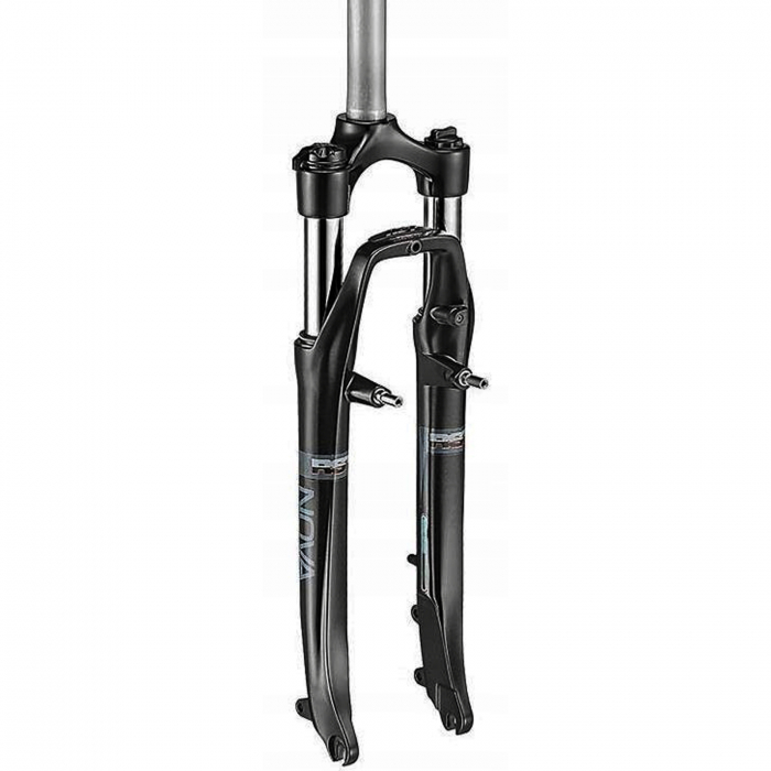 Furca 28" RST Nova-T700C, gat 1 1/8", suspensie pe arc, cursa 60 mm, prindere frane disc/V-Brake, negru [1]