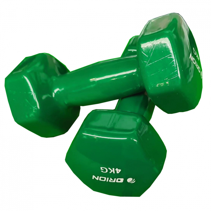 Gantera vinyl 4 kg ORION, verde [4]