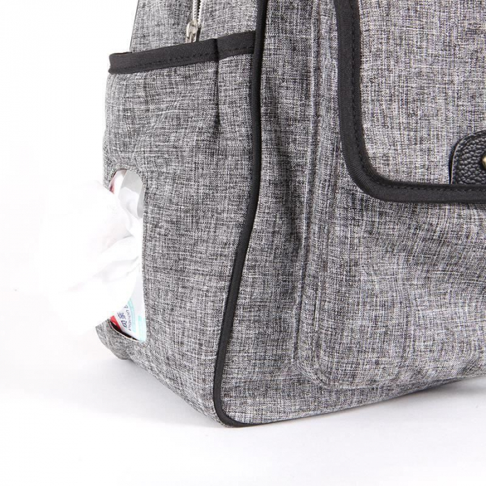 Geanta mamici Qplay Sylvie Gri [6]