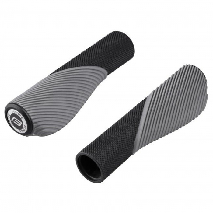 Gripuri FORCE Bow shaped, negru/gri [1]
