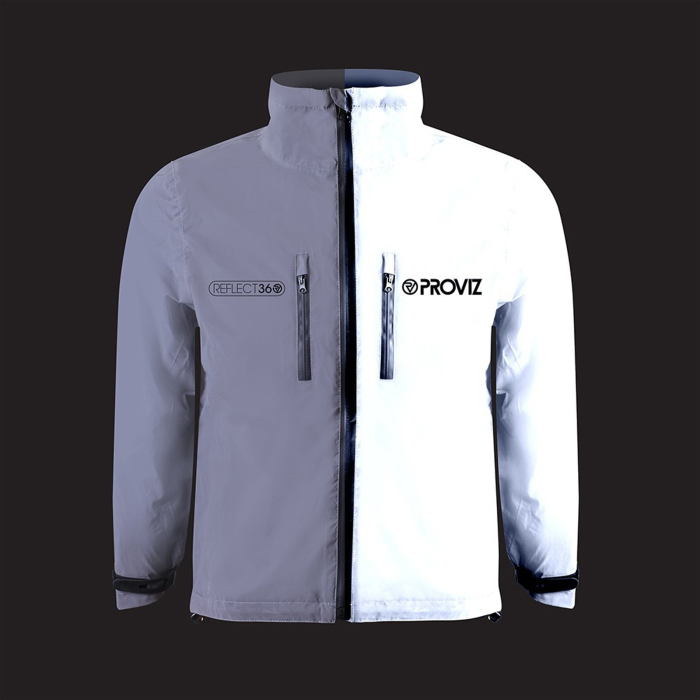 Jacheta ciclism copii reflectorizanta PROVIZ Kids Reflect360, alb reflex [5]