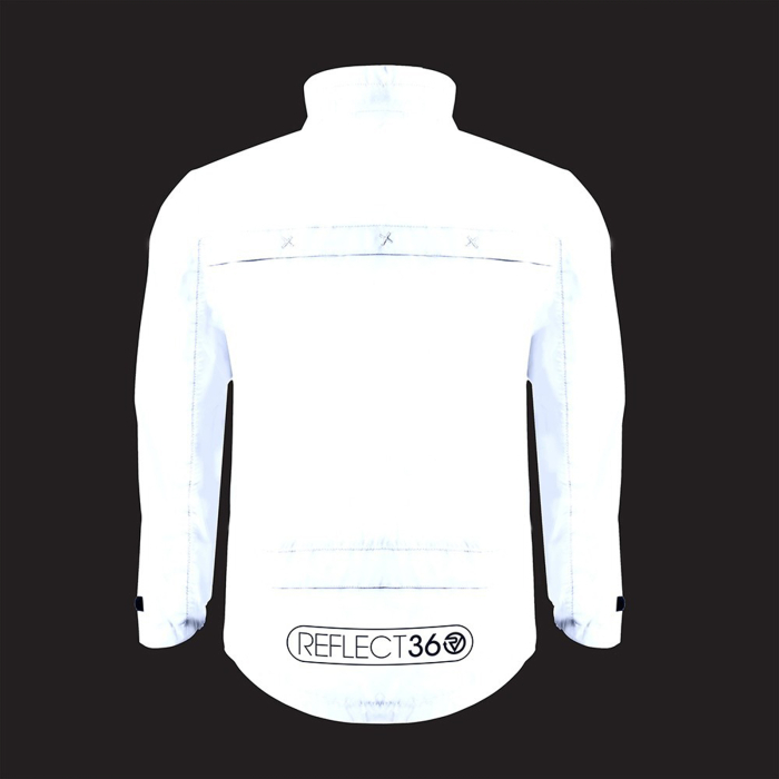 Jacheta ciclism copii reflectorizanta PROVIZ Kids Reflect360, alb reflex [4]