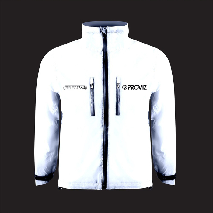 Jacheta ciclism copii reflectorizanta PROVIZ Kids Reflect360, alb reflex [3]