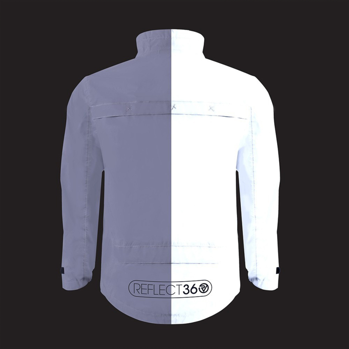 Jacheta ciclism copii reflectorizanta PROVIZ Kids Reflect360, alb reflex [6]
