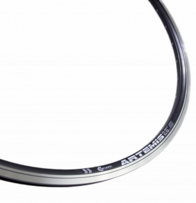 Janta 28" CERURIM Artemis, aluminiu dubla 36H (622x18), profil frane V-Brake, neagra [3]