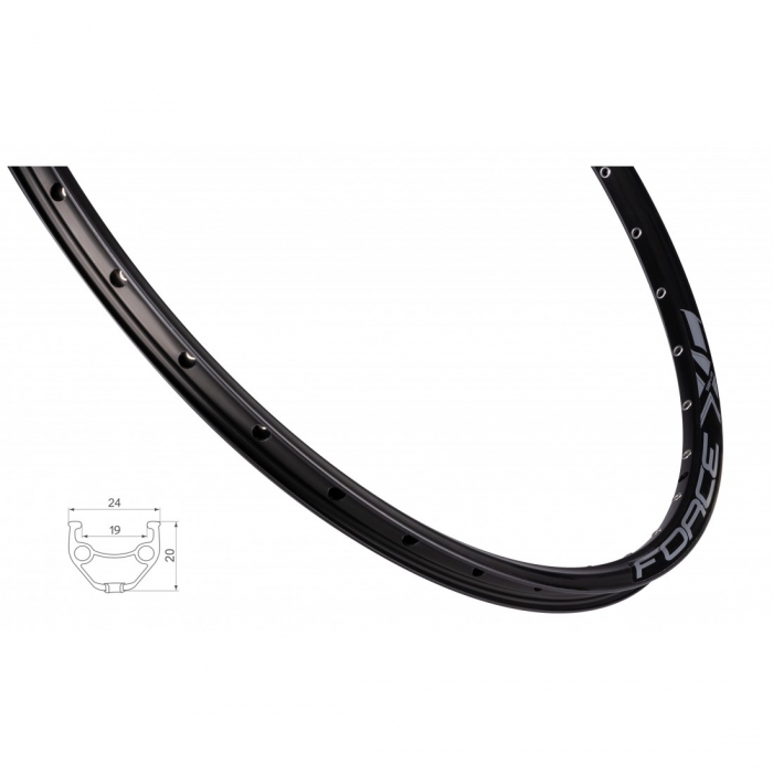 Janta Force XC Basic Disc 584x19 36h neagra [1]