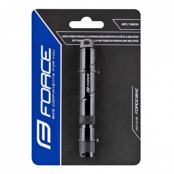 Kit reparatie tubeless FORCE Pikado 2.0 + Pompa CO2 [4]
