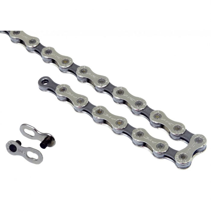 Lant FORCE /PYC P1003, 1/2"X11/128", 116 zale, za rapida, compatibil 10 viteze, argintiu [1]