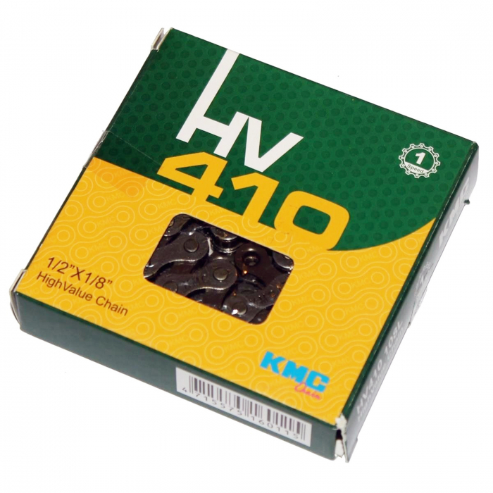 Lant KMC HV-410, 108 zale, za rapida, compatibil 1 viteza, argintiu [2]