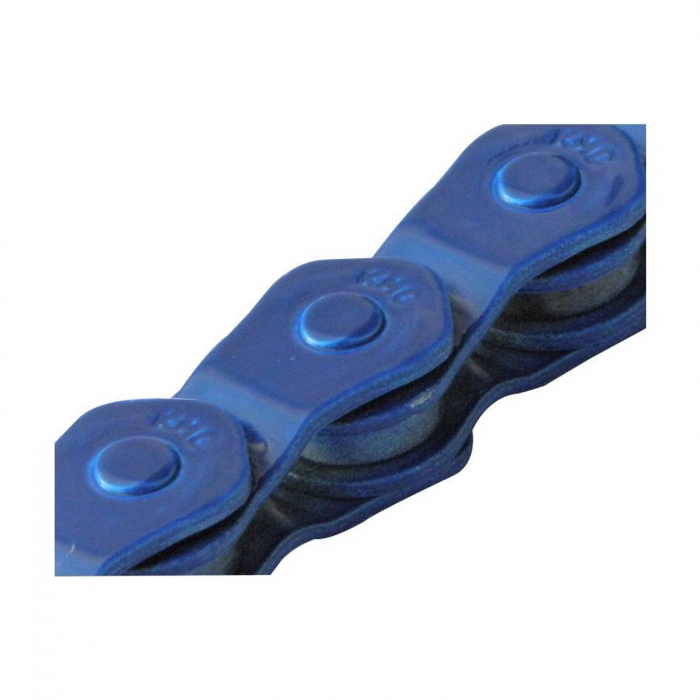 Lant KMC K710, 100 zale asimetrice anti-drop, compatibil BMX single speed, rosu [2]