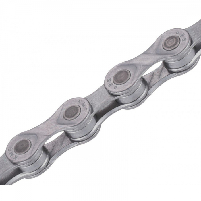 Lant KMC E8 EPT, 133 zale, za rapida, compatibil 7/8 viteze, argintiu [2]