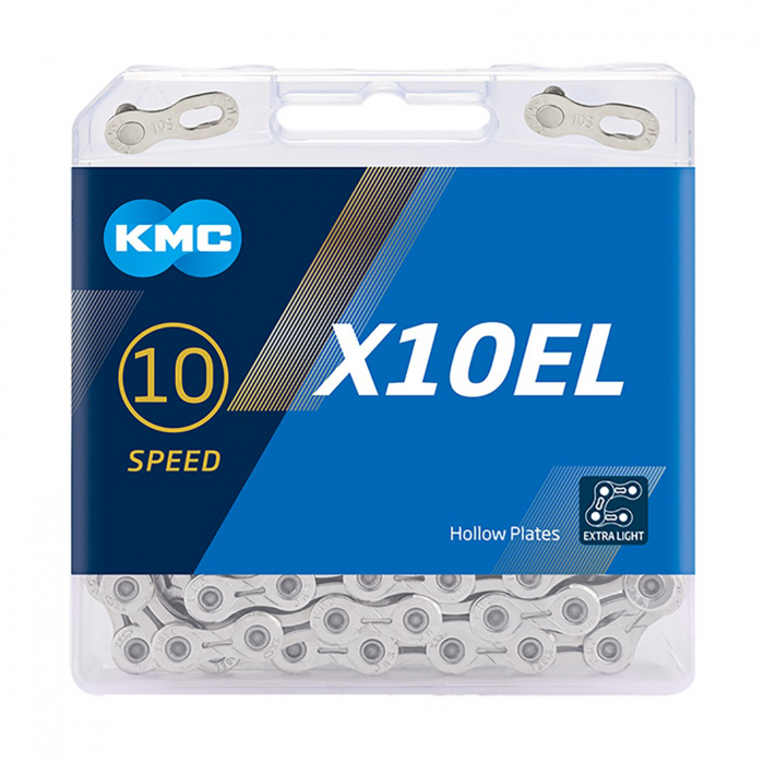 Lant KMC X10 Grey  114 zale, za rapida, compatibil 10 viteze, gri [2]