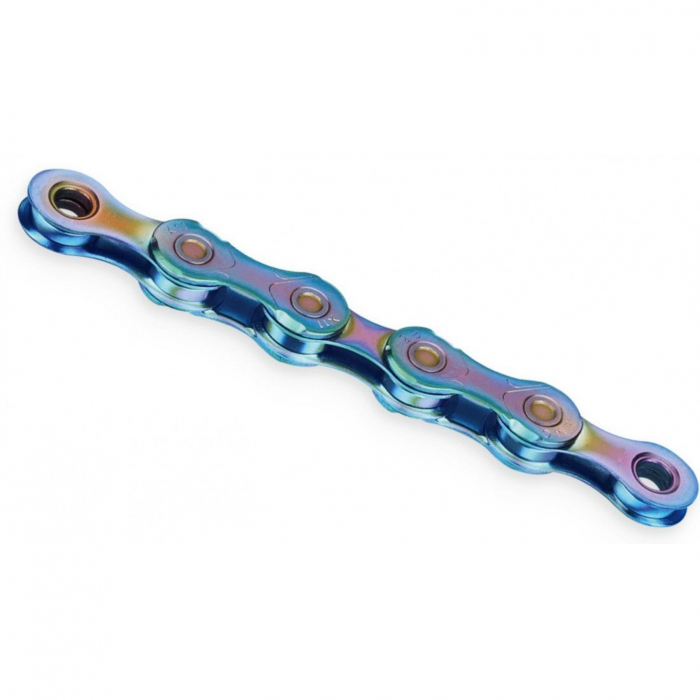 Lant KMC X11 Aurora Blue ceruit, 118 zale, za rapida, compatibil 11 viteze, albastru [1]