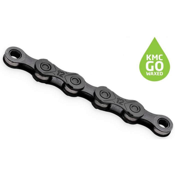 Lant KMC X12 Black Tech ceruit, 126 zale, za rapida, compatibil 12 viteze, negru [1]