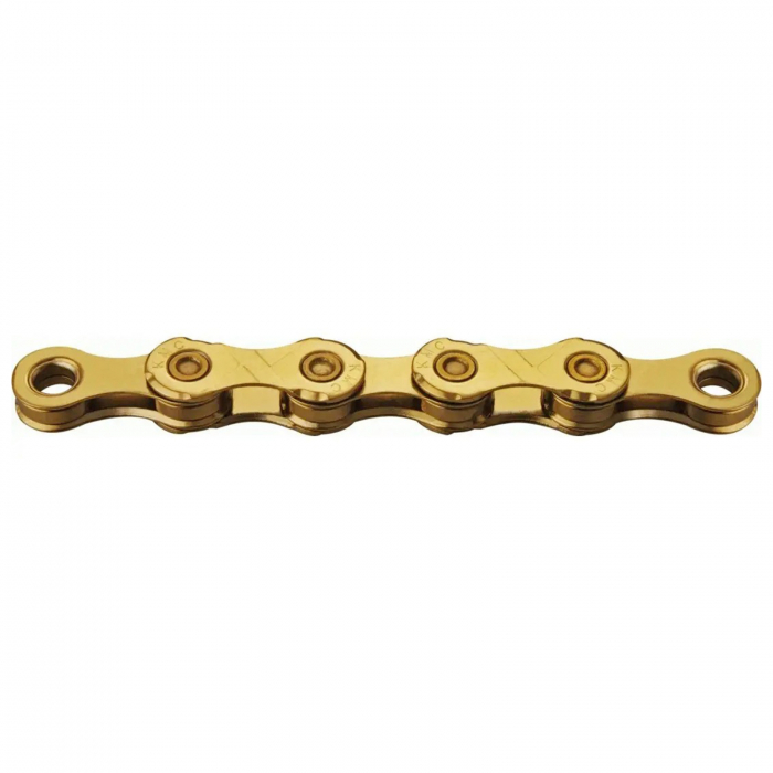 Lant KMC X12 Ti-N Gold, 126 zale, za rapida, compatibil 12 viteze, auriu [2]