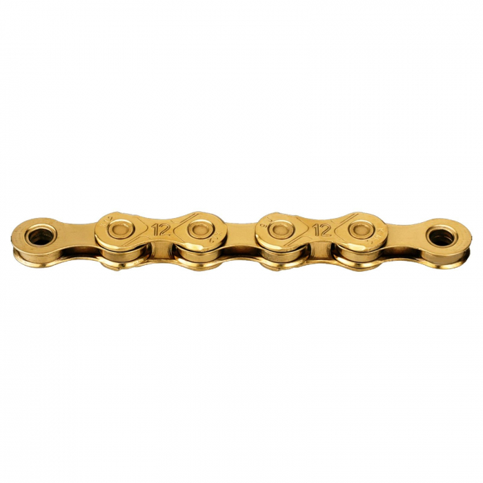 Lant KMC X12 Ti-N Gold cerat,  za rapida, 126 zale, compatibil 12 viteze, auriu [2]