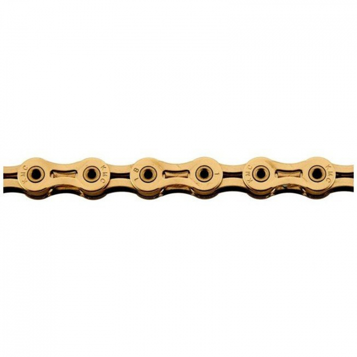 Lant KMC X9SL Ti-N Gold, 114 zale, za rapida, compatibil 9 viteze, auriu [2]