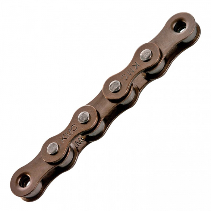 Lant KMC Z1 Wide Brown, 112 zale, za rapida, compatibil single speed, maro [1]