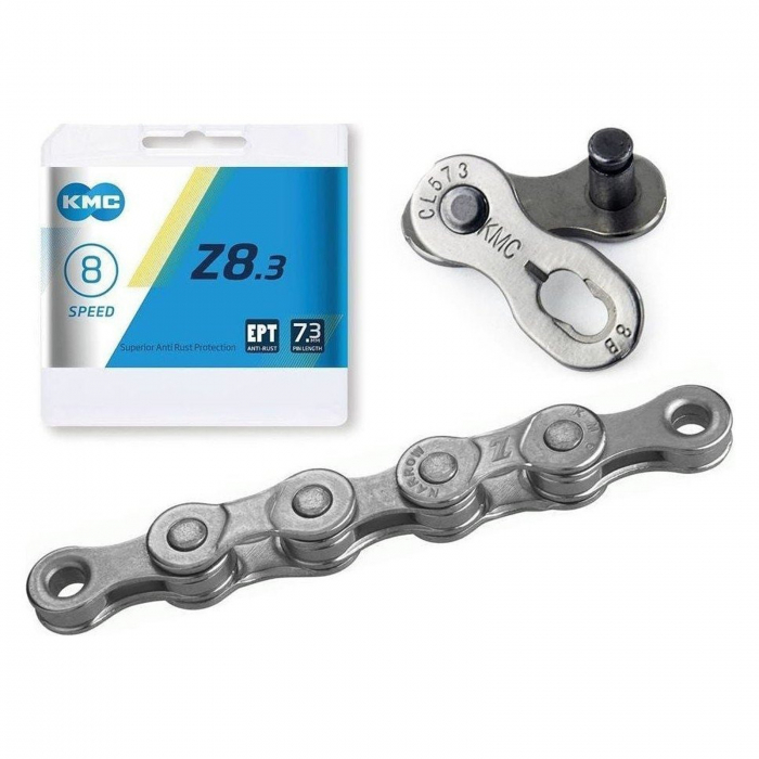 Lant KMC Z8.3 EPT, 114 zale, za rapida, compatibil 6/7/8 viteze, gri [2]