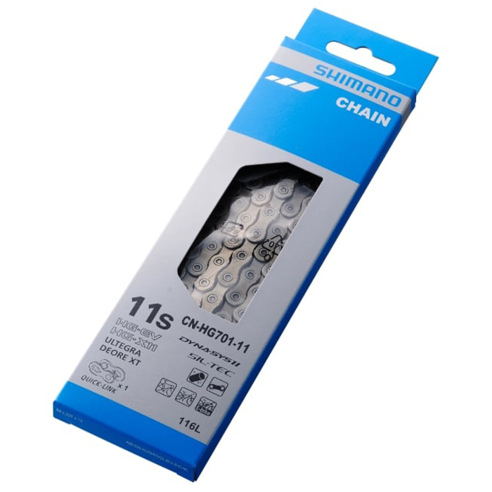 Lant SHIMANO CNHG6701-11, 116 zale, za rapida Quick Link, compatibil 11 viteze, argintiu [4]