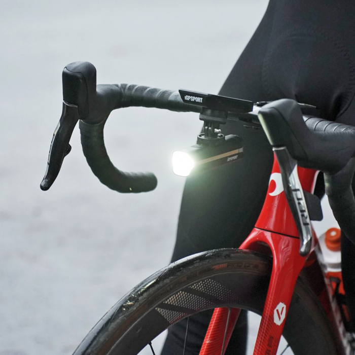 Lumina fata iGPSPORT Smart Front Light VS1200 cu prindere M82 1200 lumeni, negru [6]