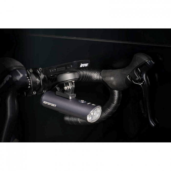 Lumina fata iGPSPORT Smart Front Light VS1800, 1800 lumeni, gri [15]