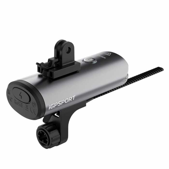 Lumina fata iGPSPORT Smart Front Light VS1800, 1800 lumeni, gri [13]
