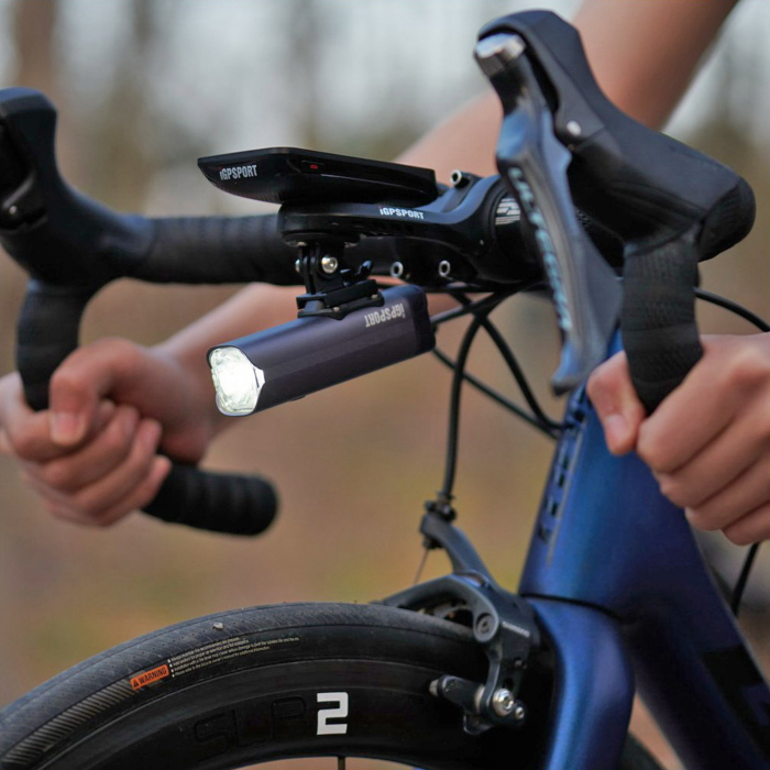 Lumina fata iGPSPORT Smart Front Light VS800, 800 lumeni, gri [10]