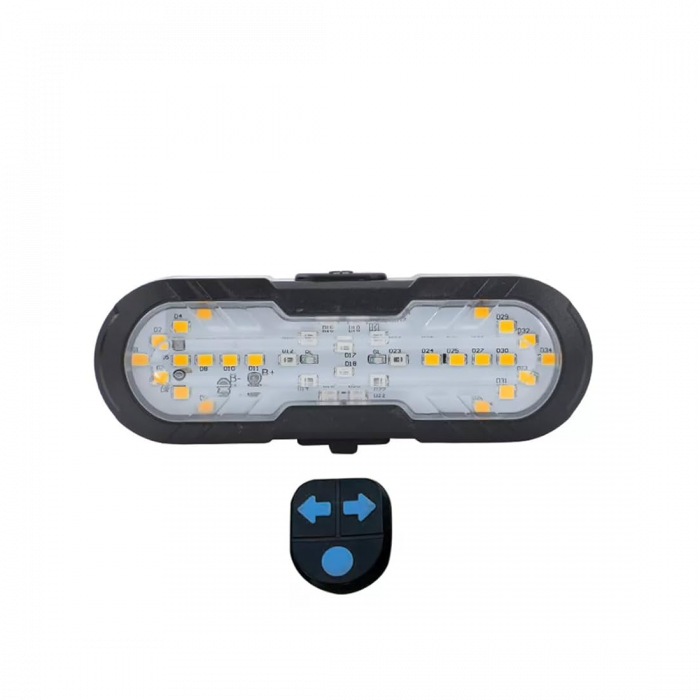 Lumina spate cu semnalizare Fivestars Signal STL-100, telecomanda wireless, avertizare acustica, acumulator 1200 mAh [2]