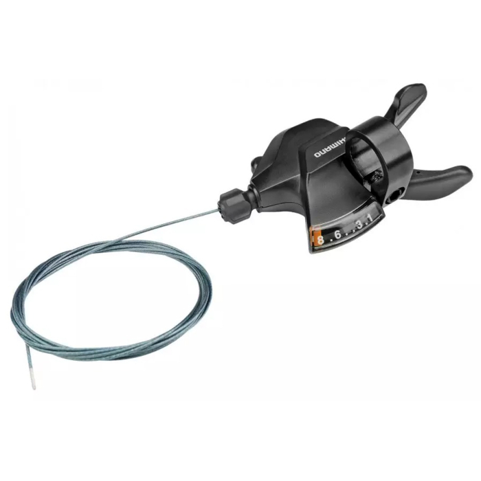 Maneta schimbator dreapta/spate SHIMANO Altus RapidFire Plus SL-M315-8-RA, cablu 2050 mm, 8 viteze, negru [2]