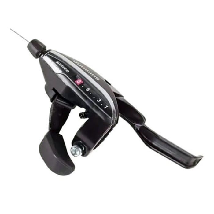 Maneta schimbator/frana dreapta/spate SHIMANO Acera ST-EF65-8R-2A EZ-Fire Plus, cablu 2050 mm, 8 viteze, negru [2]