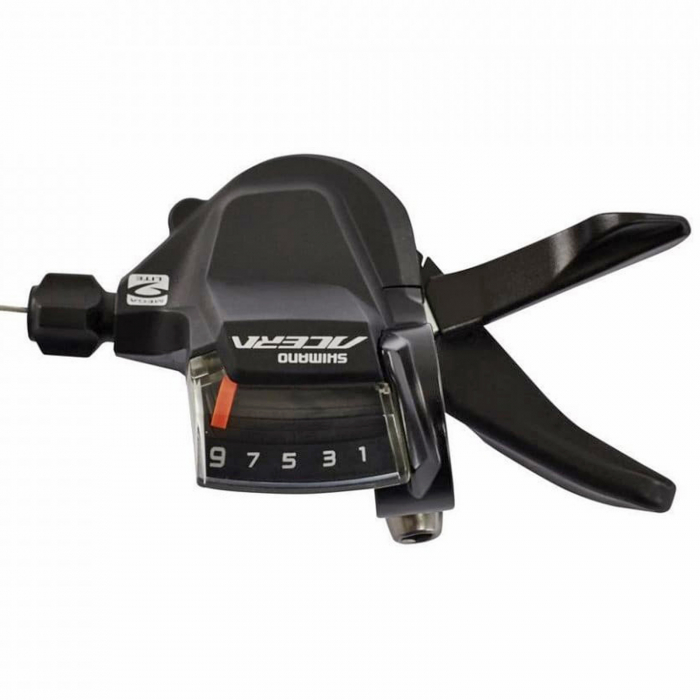Maneta schimbator dreapta/spate SHIMANO Acera RapidFire Plus SL-M3000, cablu 2400 mm, 9 viteze, negru [2]