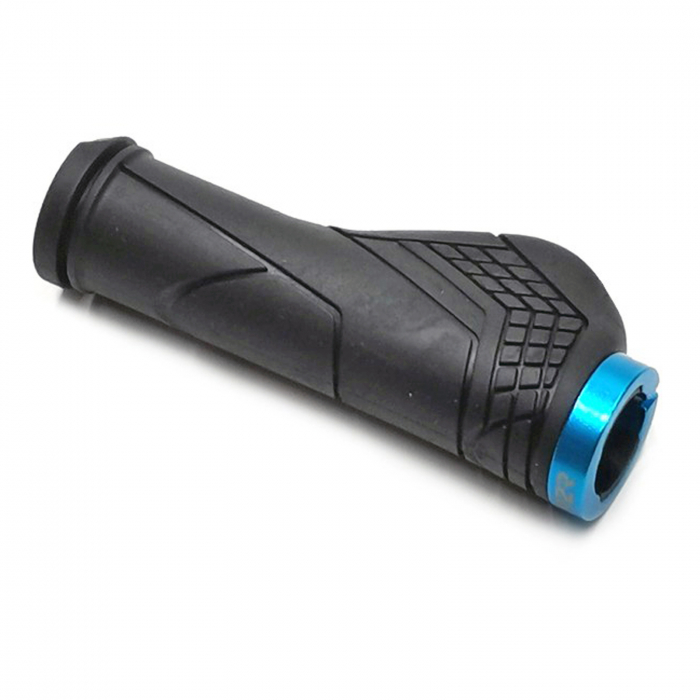 Mansoane P2R Shockman Eugo 288, cauciuc TPR, 22/130 mm, negru/bleu [1]