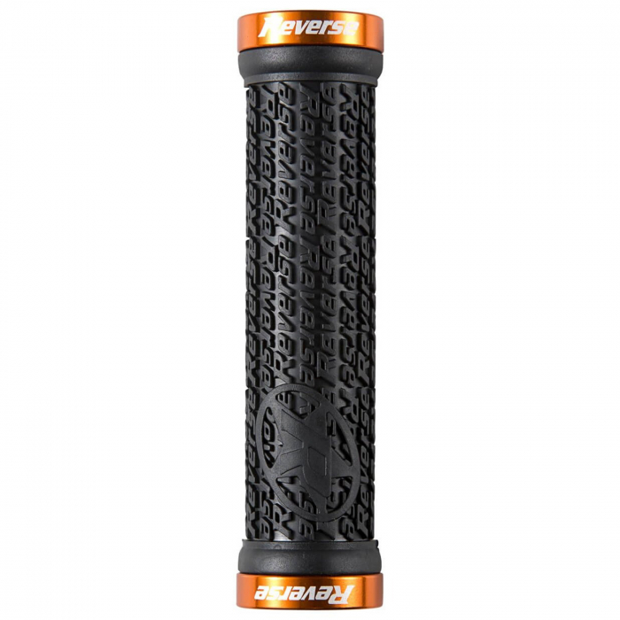 Mansoane REVERSE Stamp Lock-On 30/135 mm, cauciuc negru/portocaliu [1]