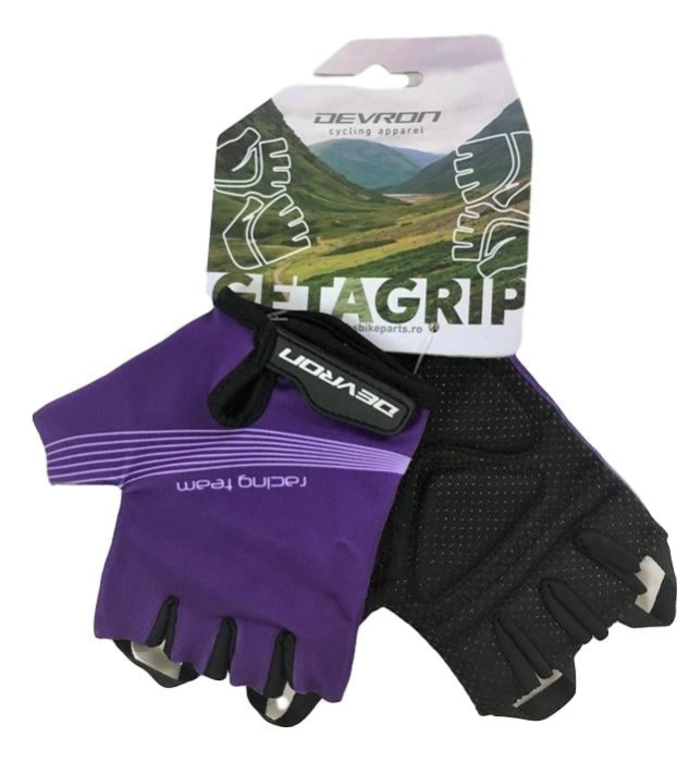 Manusi Ciclism Devron 8542 Racing Team Lady - M, Negru-Violet [2]