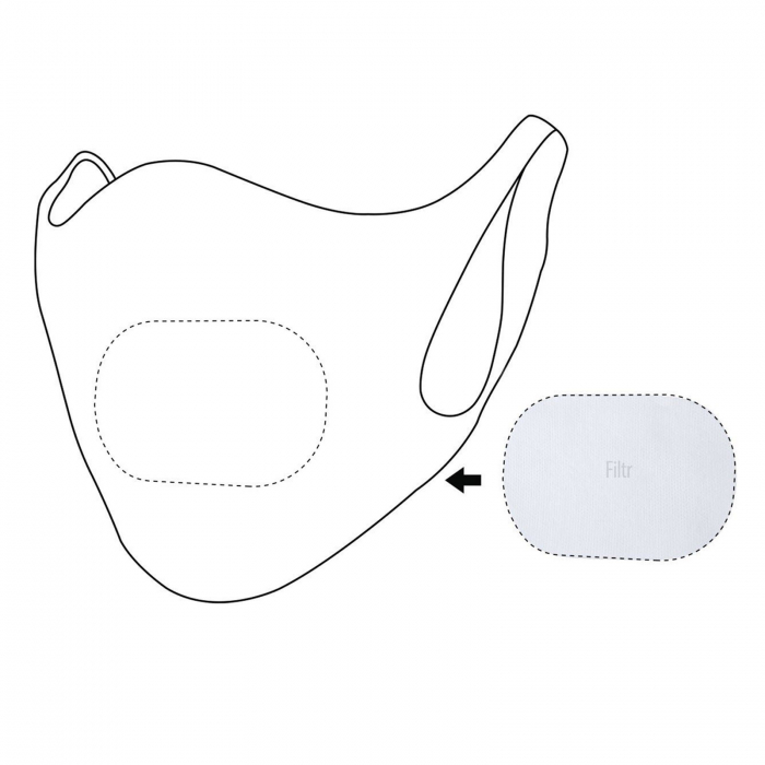 Masca fata FORCE, negru [2]