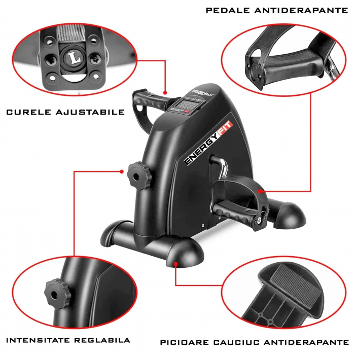 Mini bicicleta fitness ENERGY FIT, alb [7]