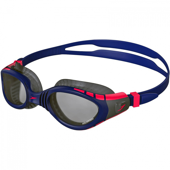 Ochelari inot adulti SPEEDO Futura Biofuse Flexiseal Polarised Triathlon, bleumarin/rosu [1]